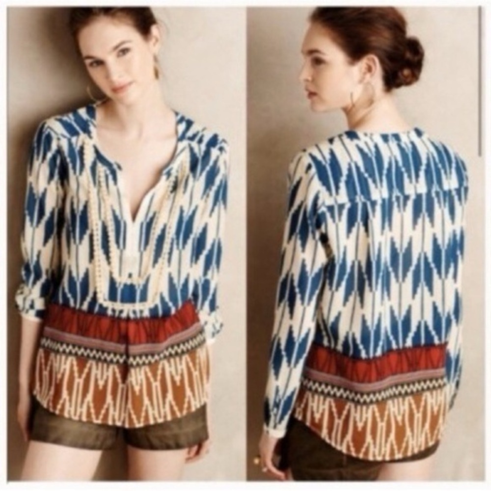 Anthropologie Maeve Rohana Top - Picture 1 of 5
